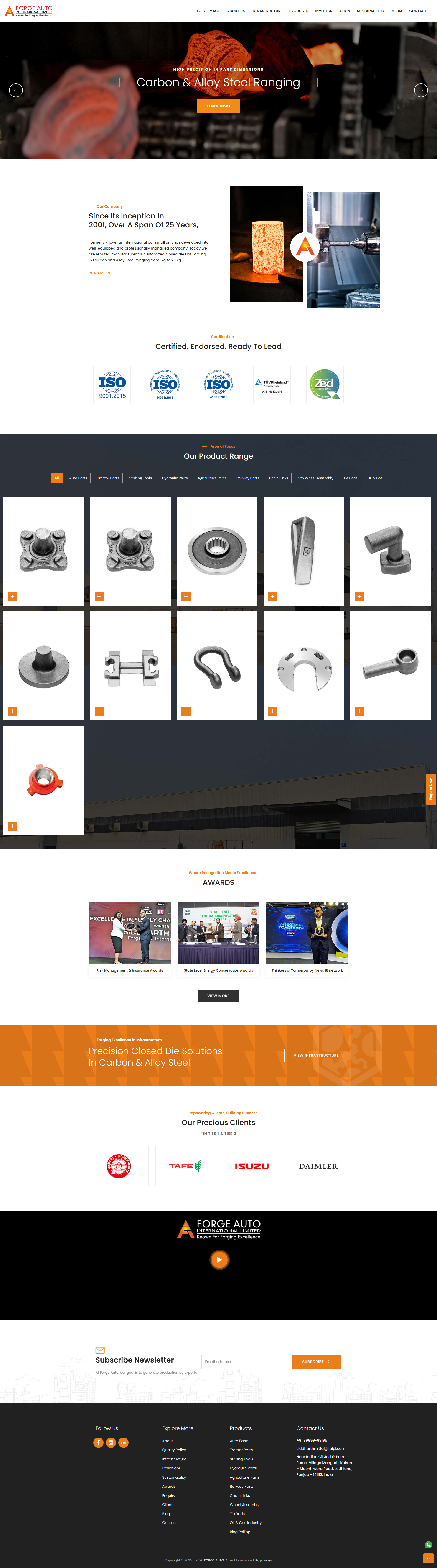 Umbera Group website by Infosoft Network