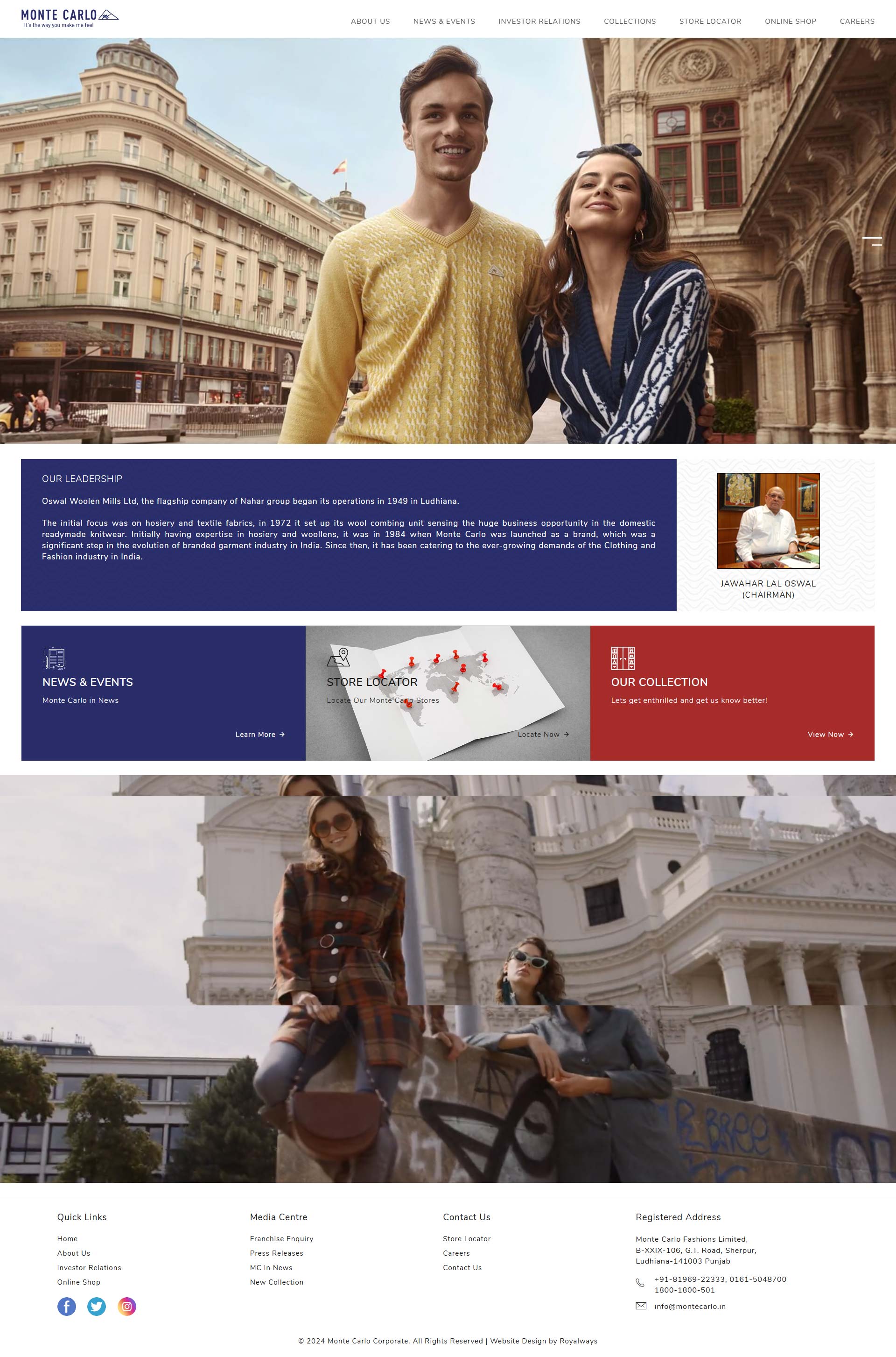Monte Carlo website by Infosoft Network