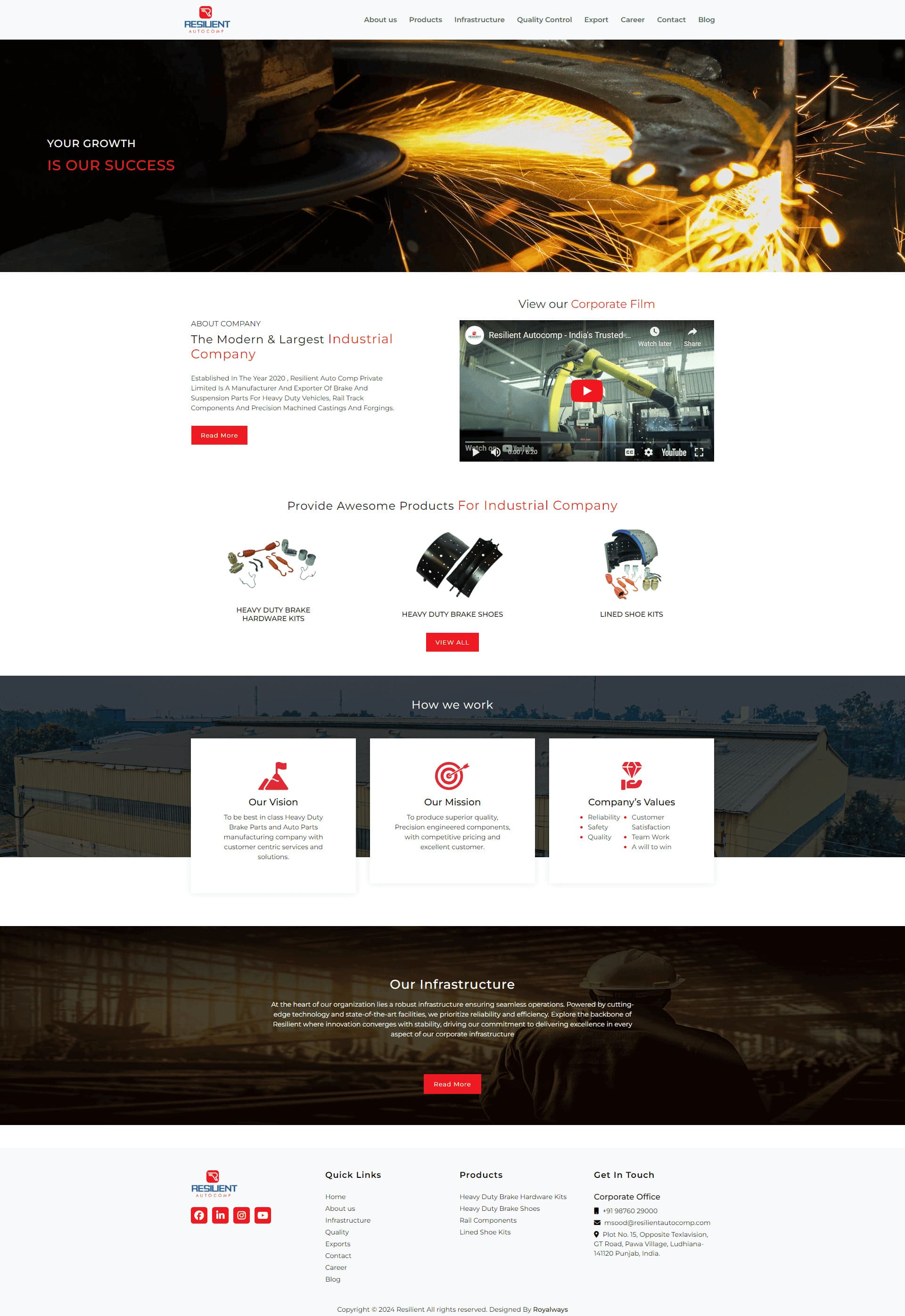 Resilient Autocomp website by Infosoft Network