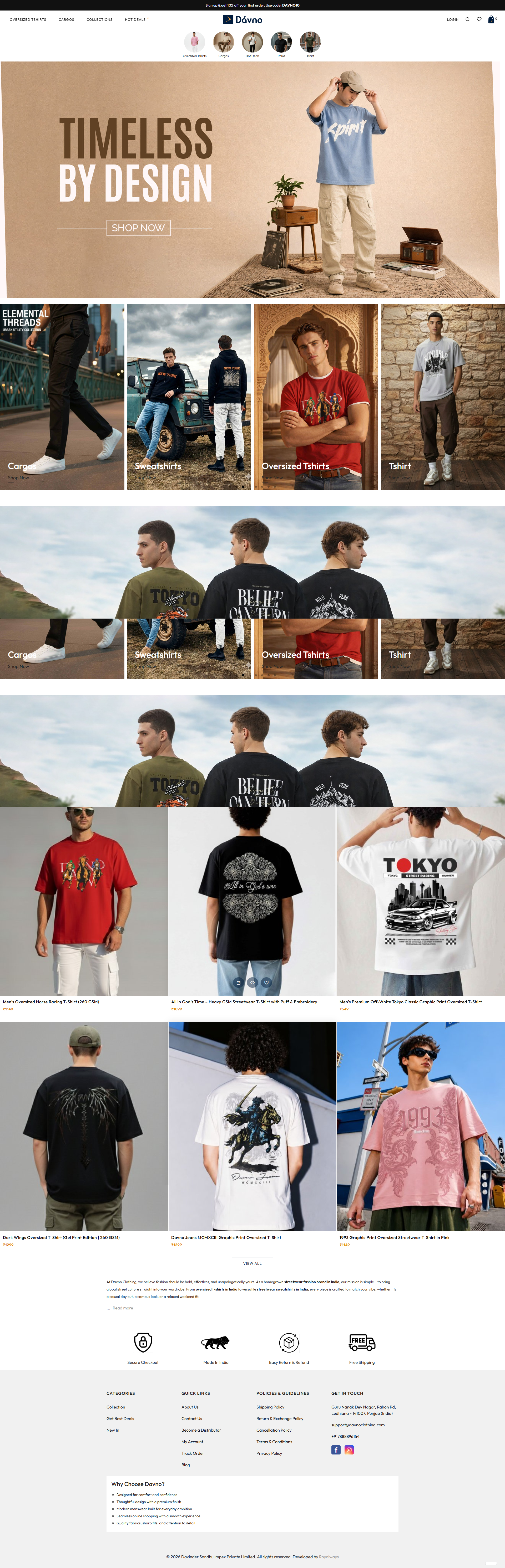 Monte Carlo Fashions website by Infosoft Network
