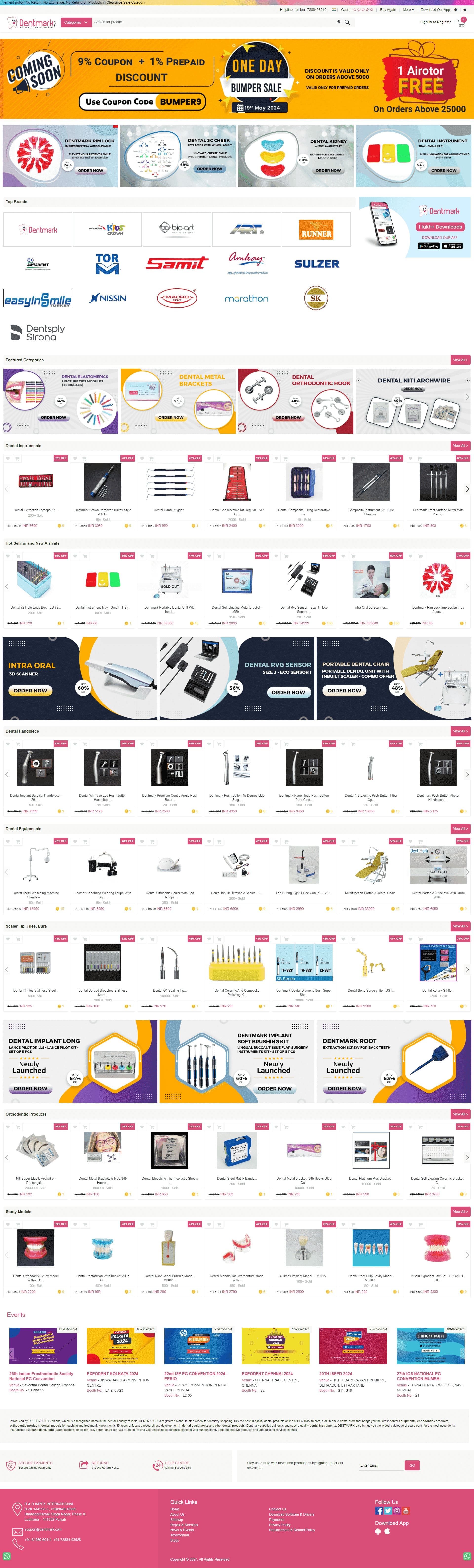 Dentmark website by Infosoft Network