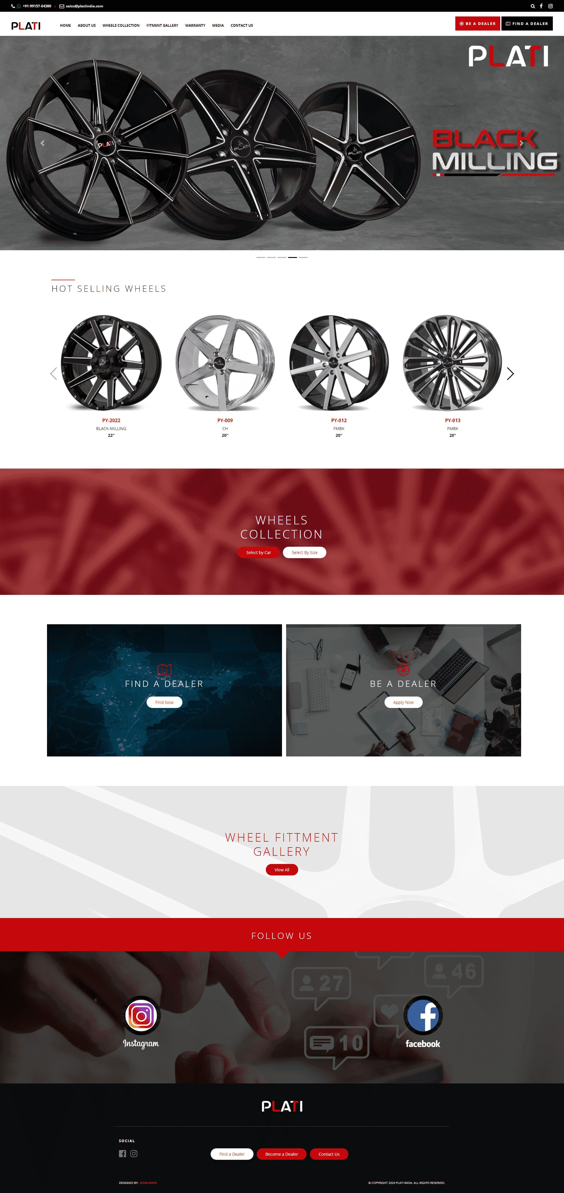 PLATI Alloys website by Infosoft Network